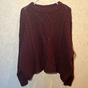 Aerie Purple Knit Sweater